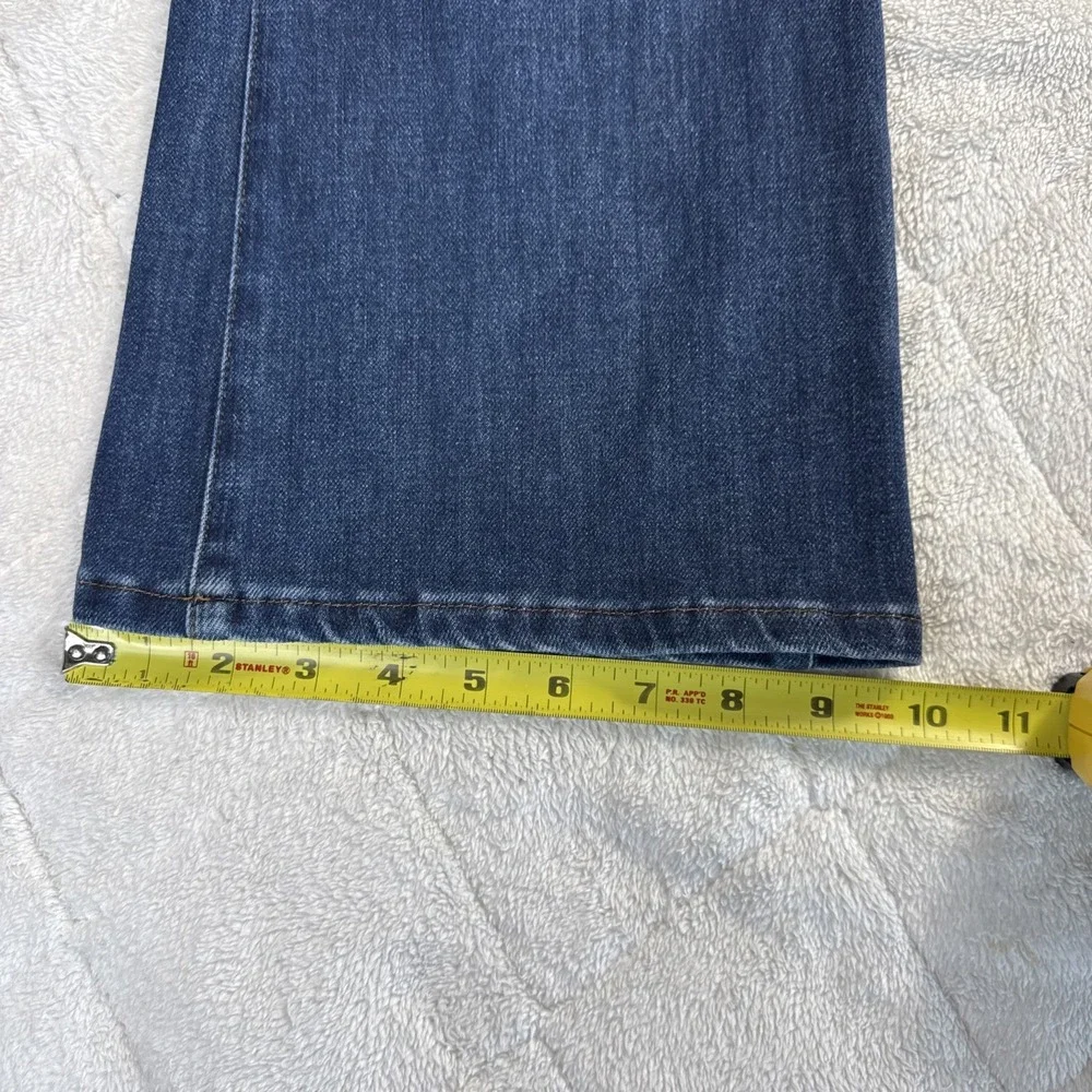 Good American Jeans Womens 16 Blue Medium Wash High Rise Mini Bootcut Crop - Picture 4 of 11